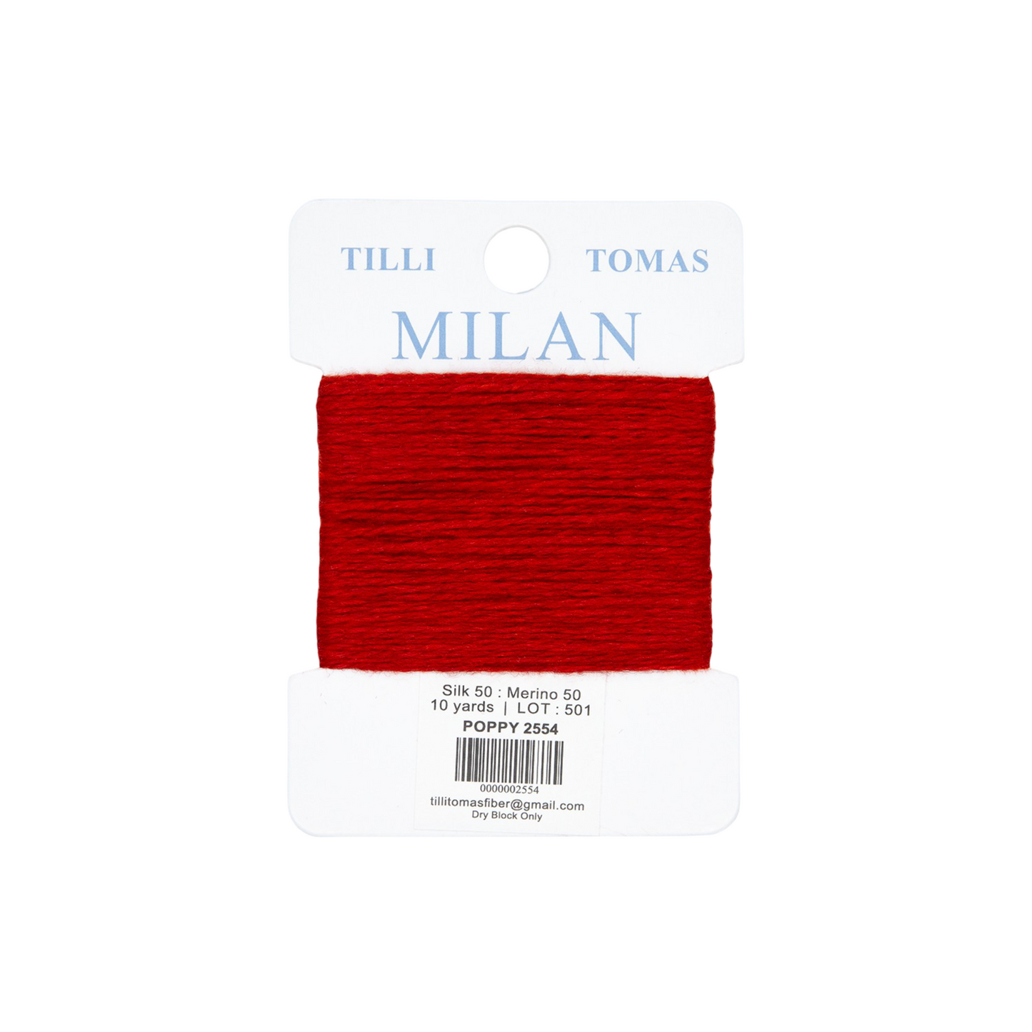 Milan Card Poppy 2554