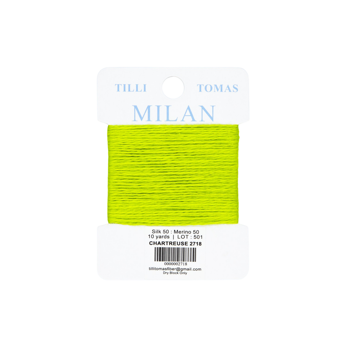 Milan Card Chartreuse 2718
