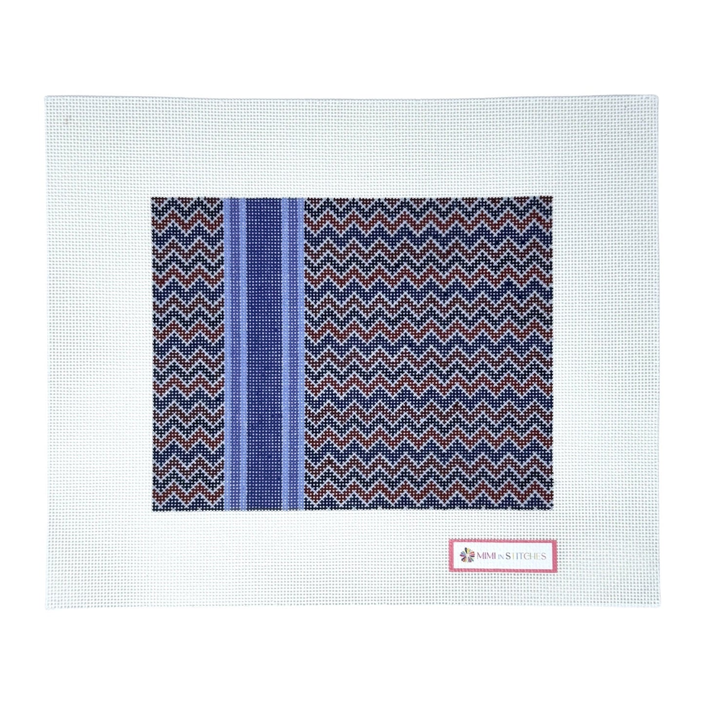 Bargello with Stripe Claret