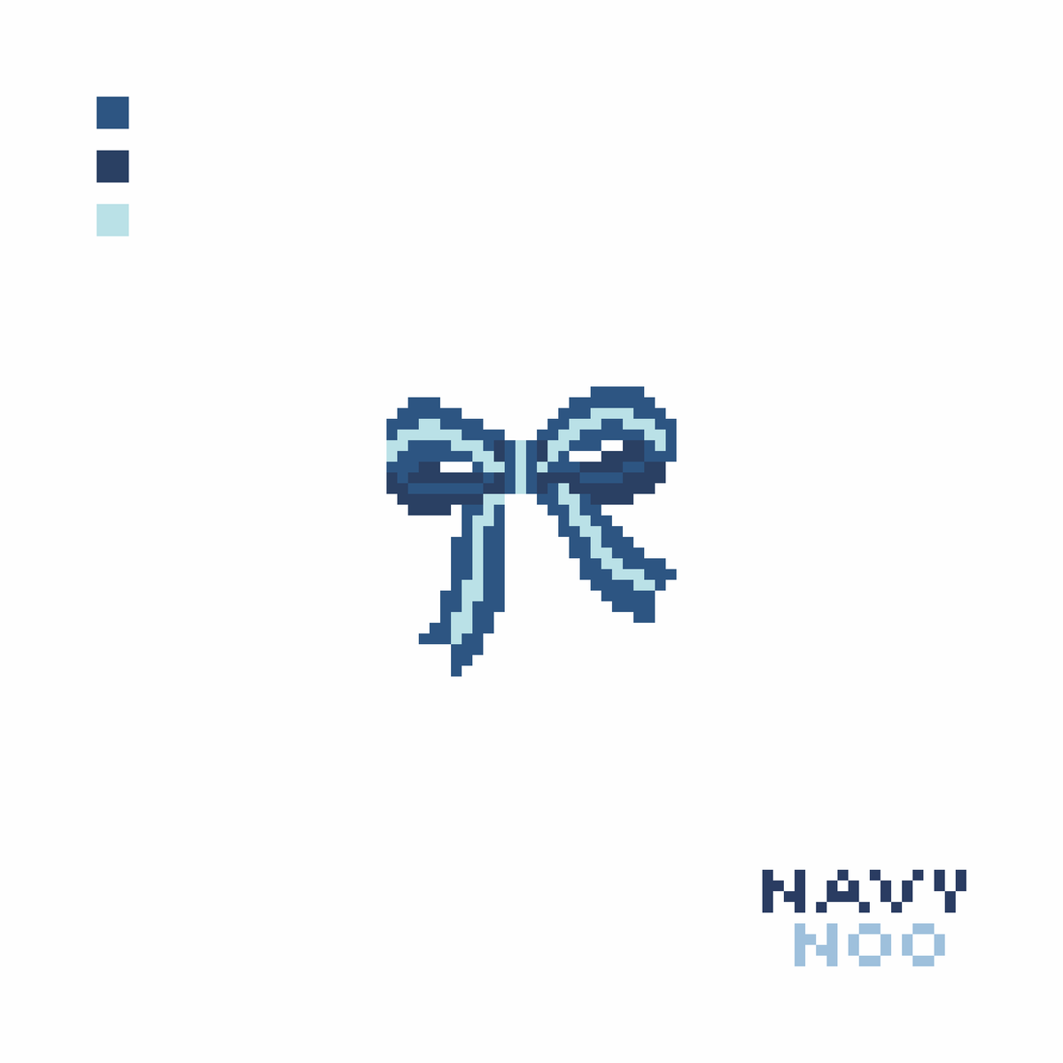 Mini Bow Blue Canvas – WHOLESALE