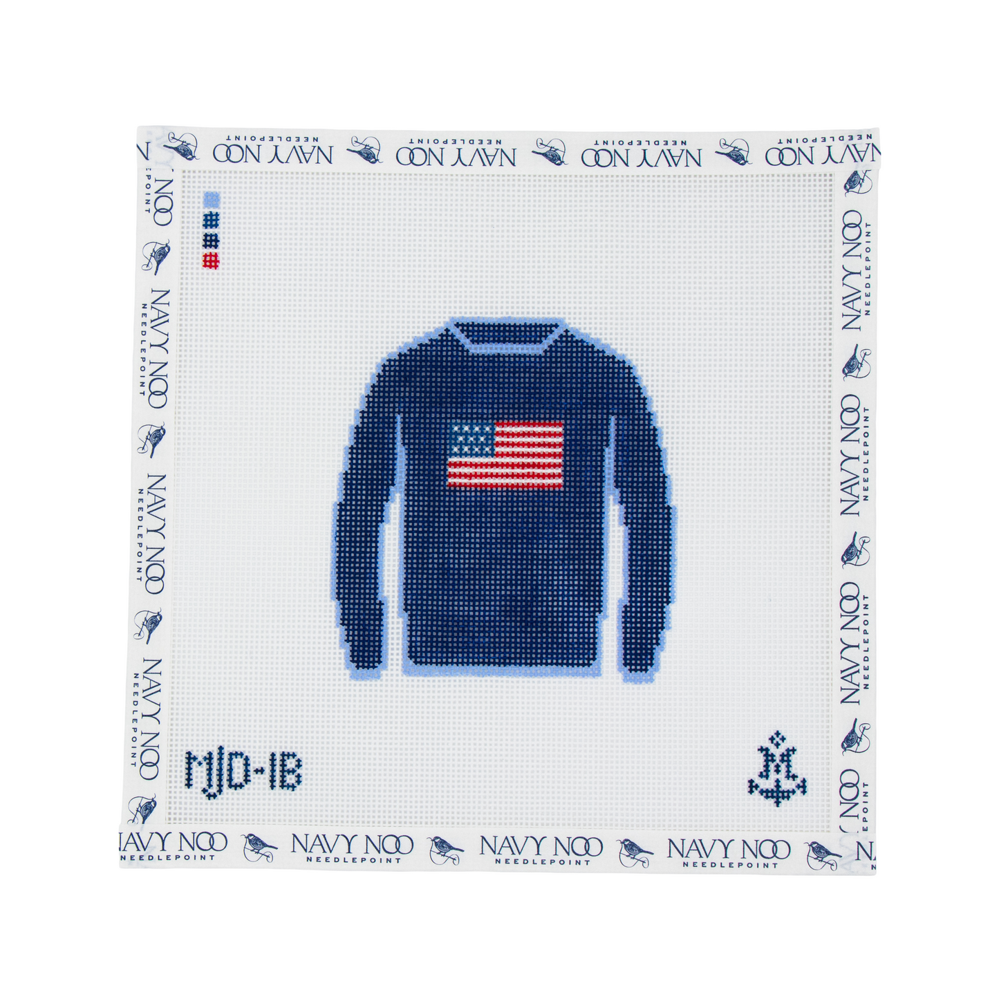 American Flag Sweater Navy