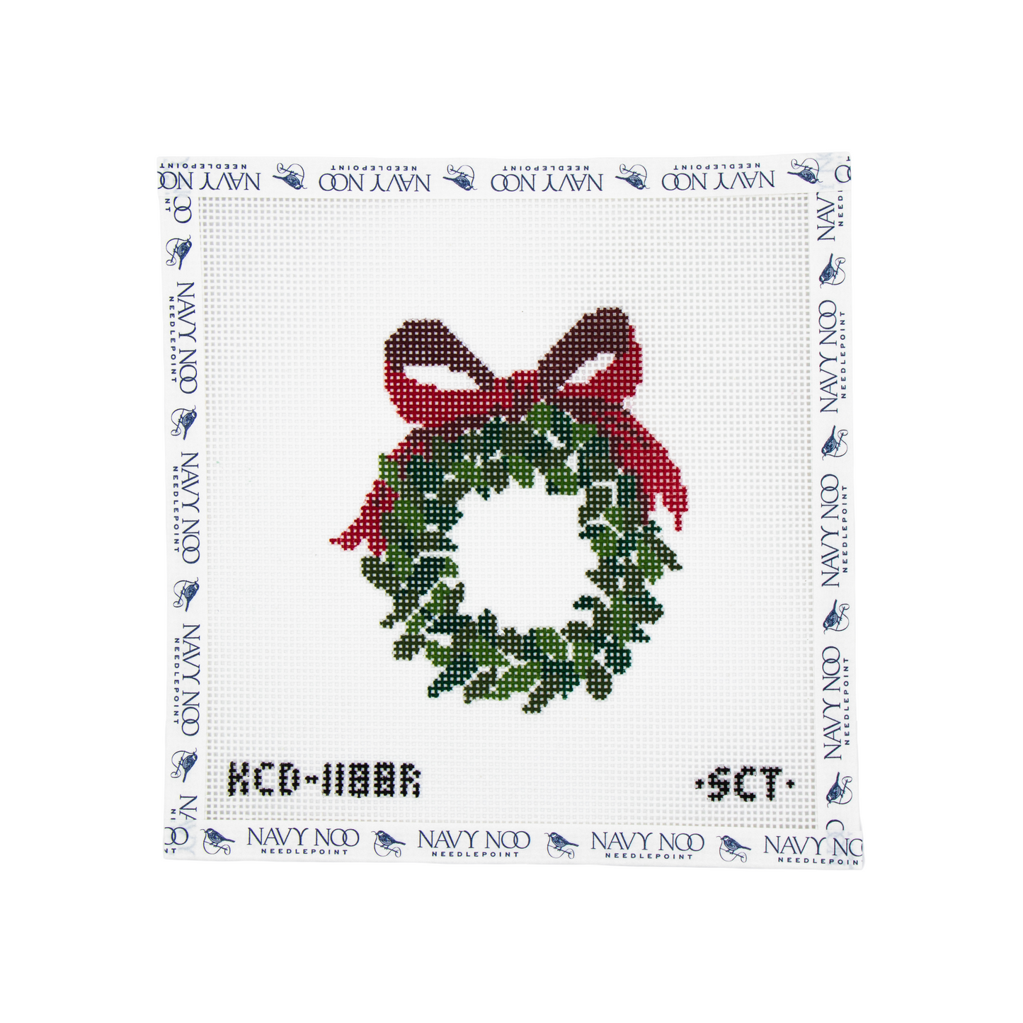 Red Monogramable Wreath