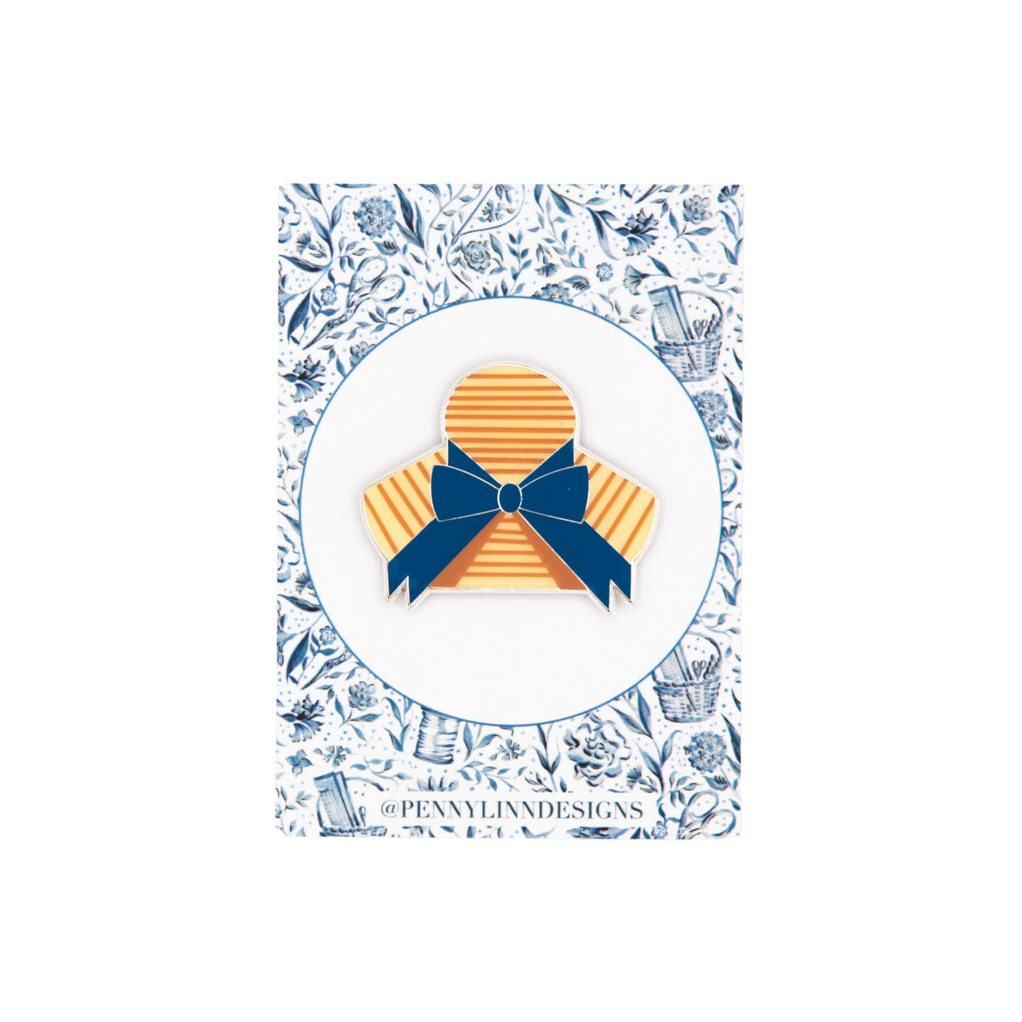 Sun Hat with Bow Needle Minder