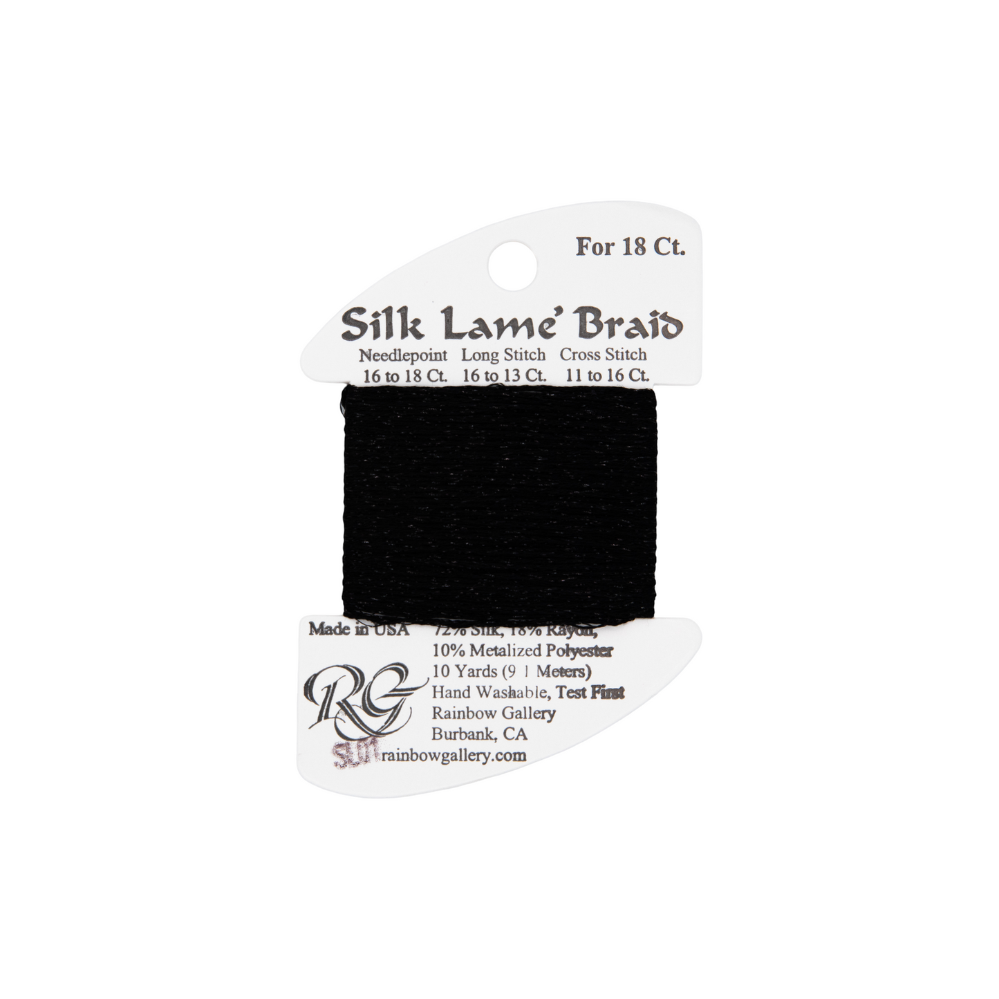 Silk Lame Braid SL01 Black