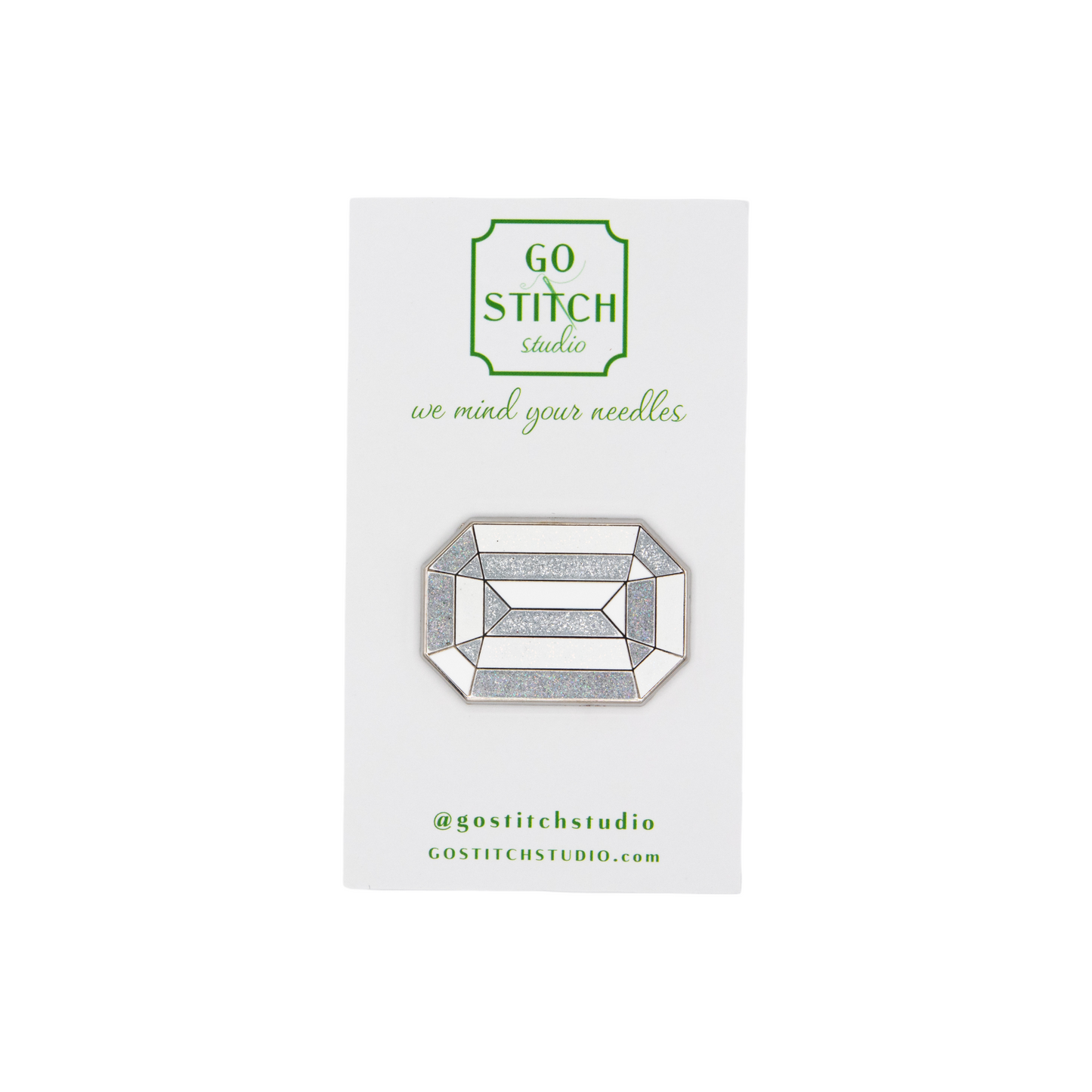 White Diamond "The Crown Jewel" Needle Minder