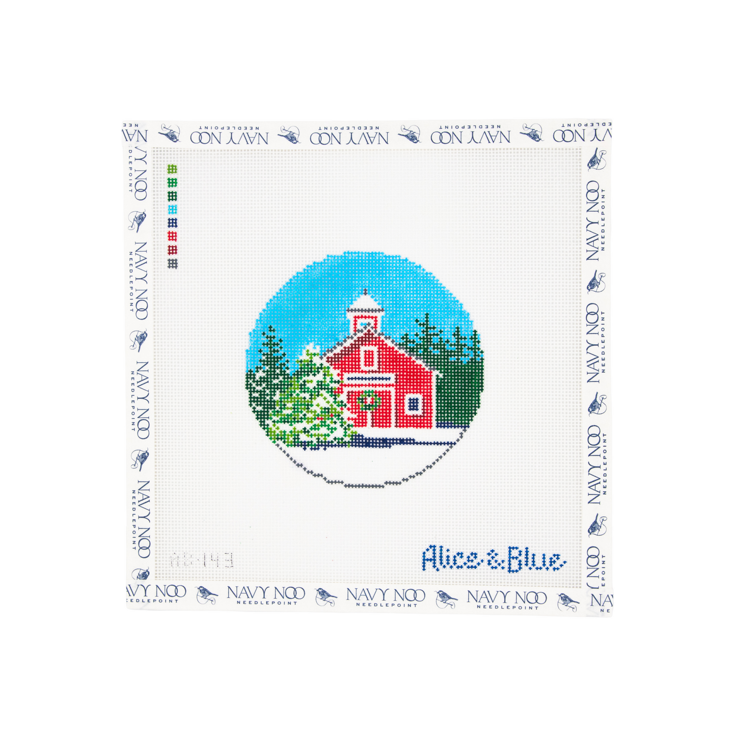 Festive Barn Ornament