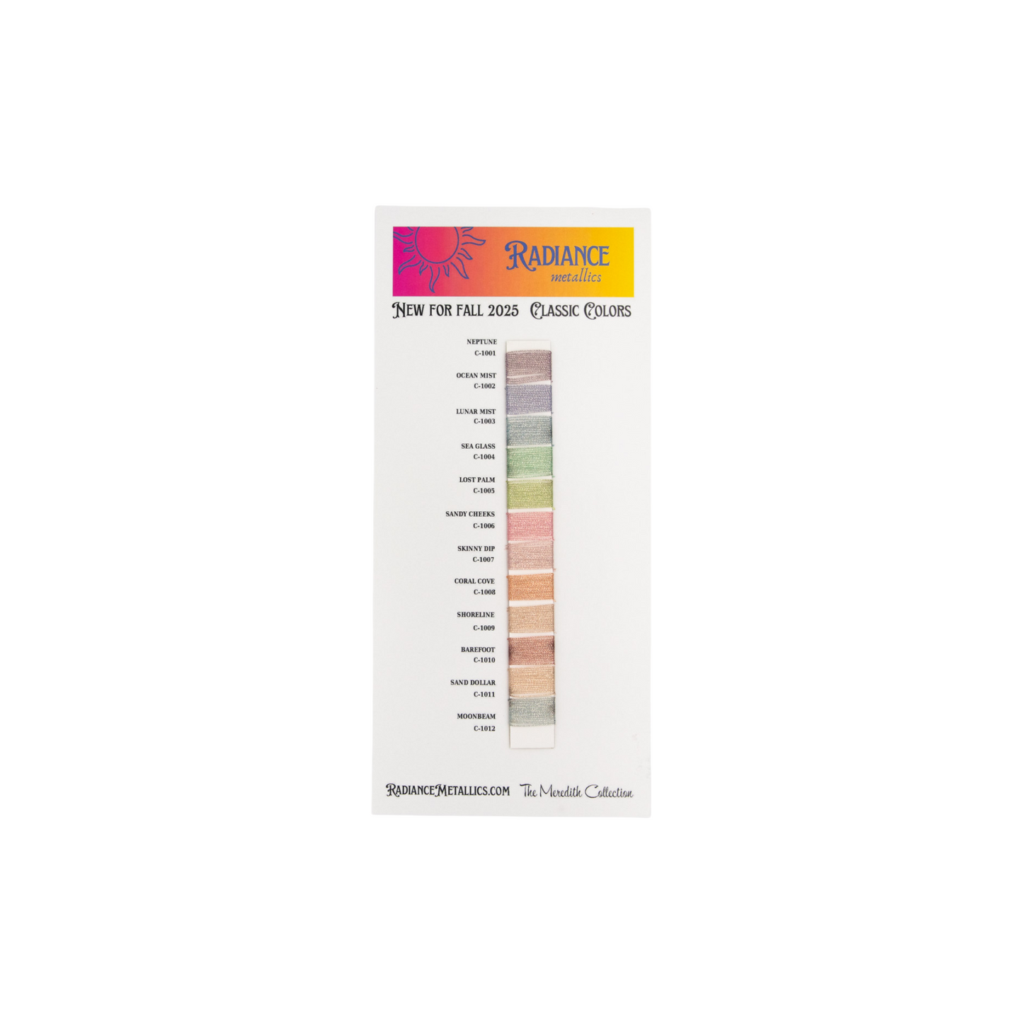 Radiance Color Card