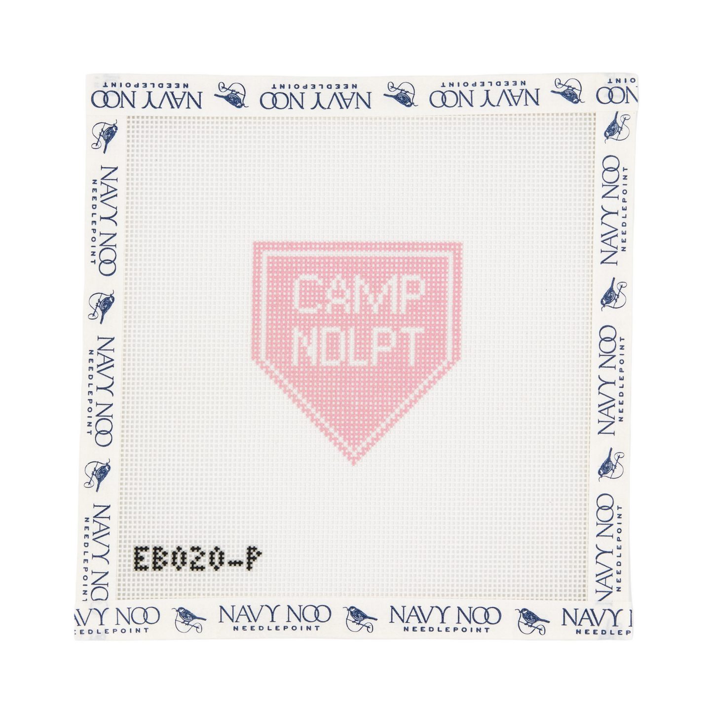 Camp Needlepoint Bag Charm - Pink