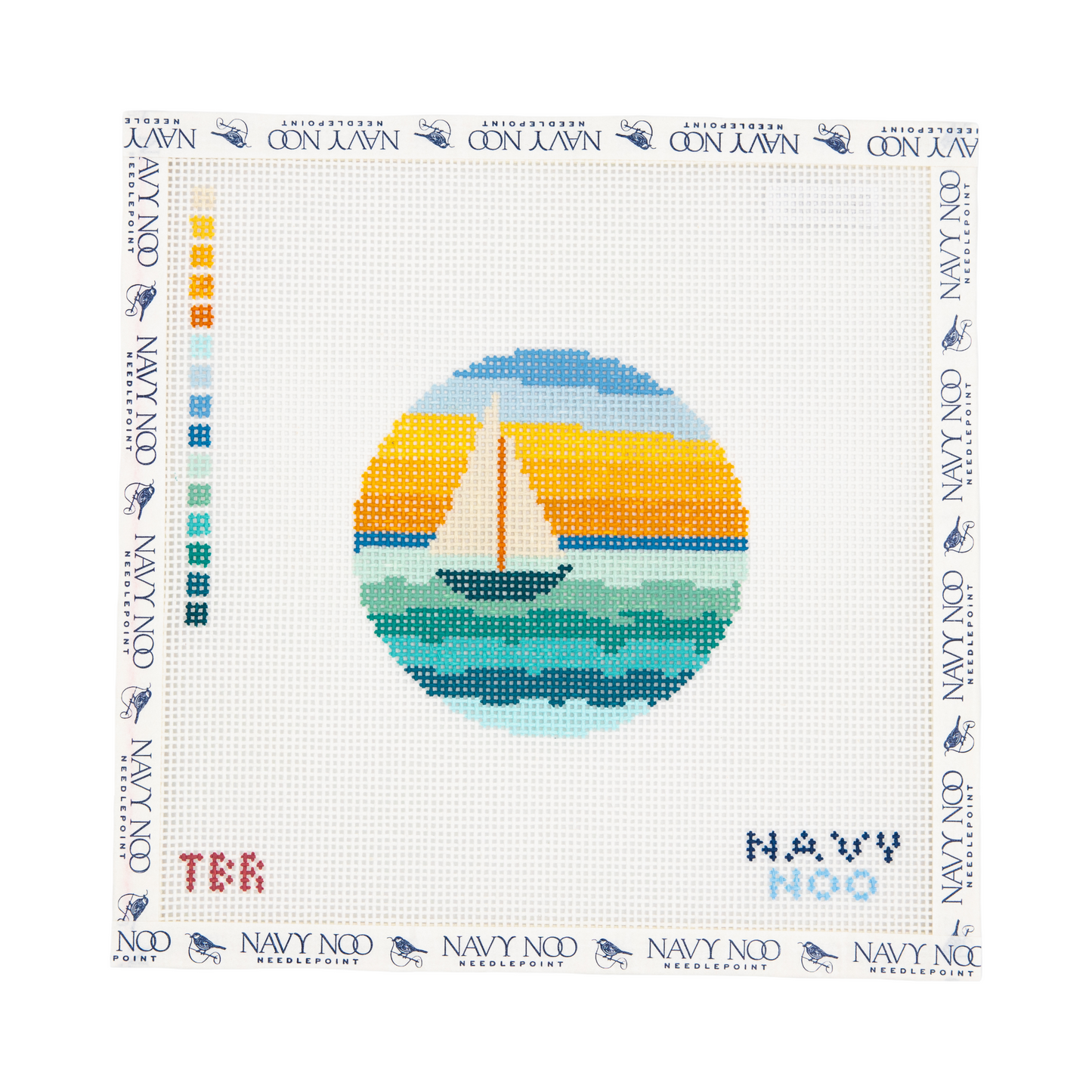 Sail Boat at Sunset Canvas