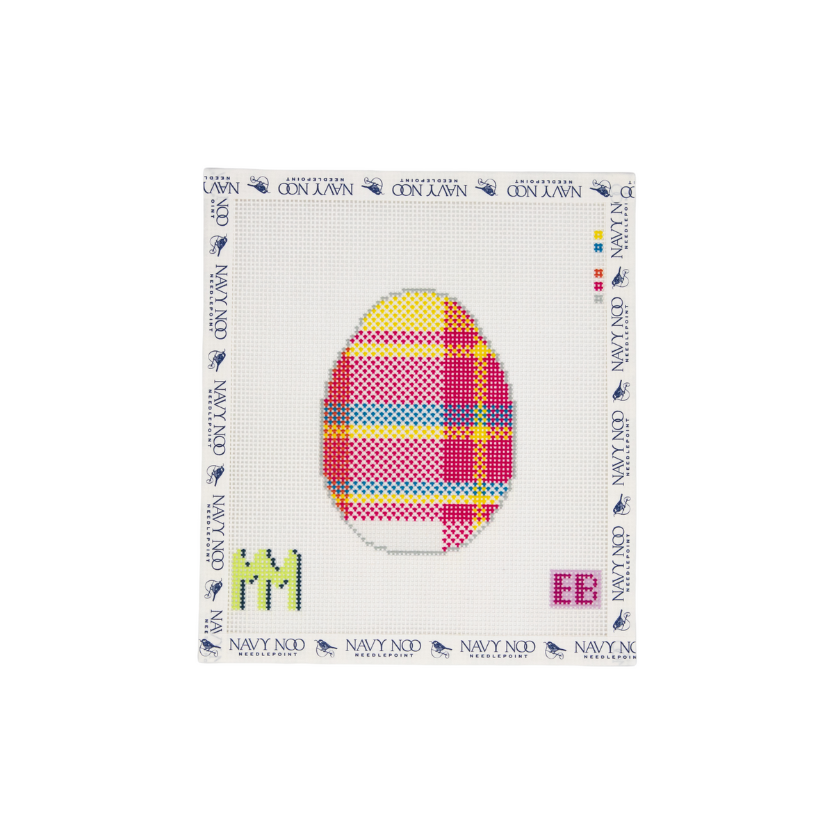 Pink Madras Plaid Egg