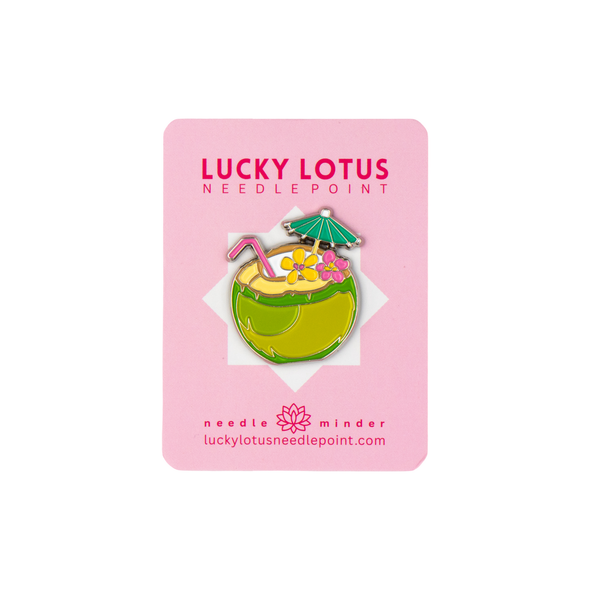 Green Coconut Drink Needle Minder