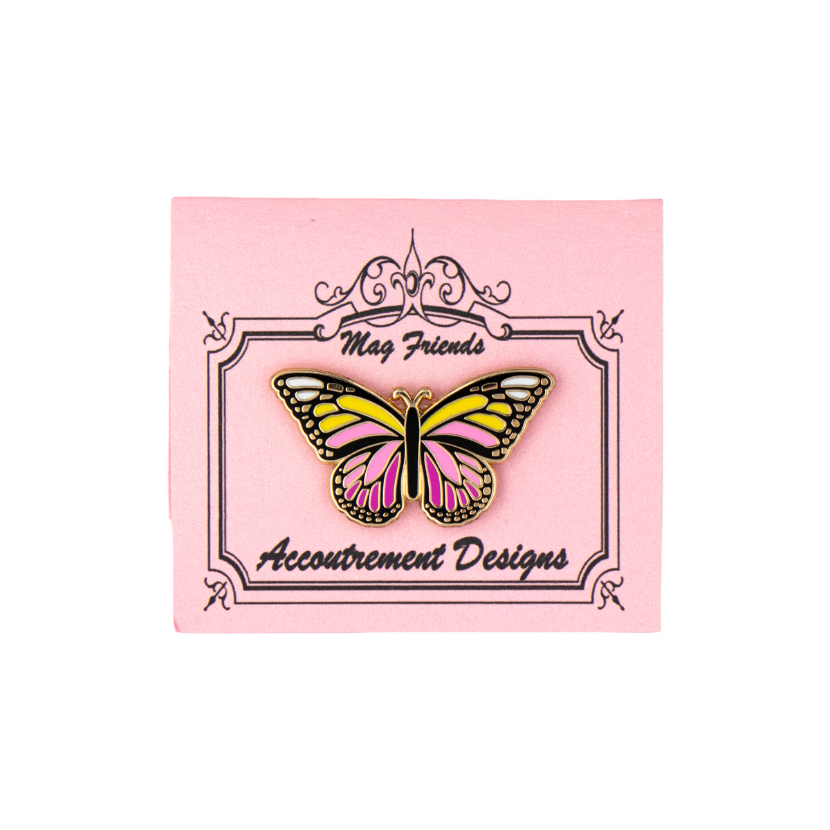 Pink Monarch Butterfly Needle Minder