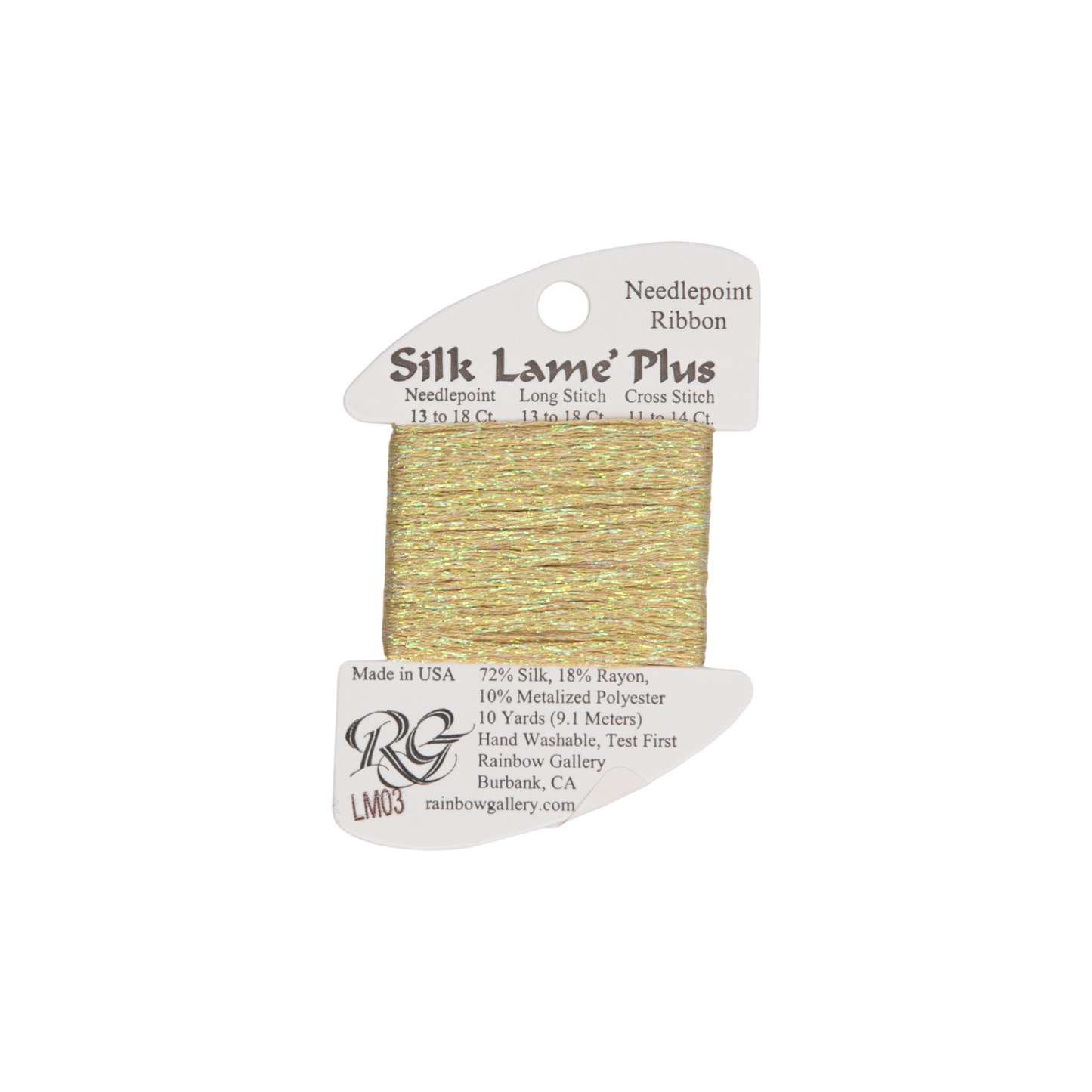 Silk Lame Braid Plus LM03 Ecru