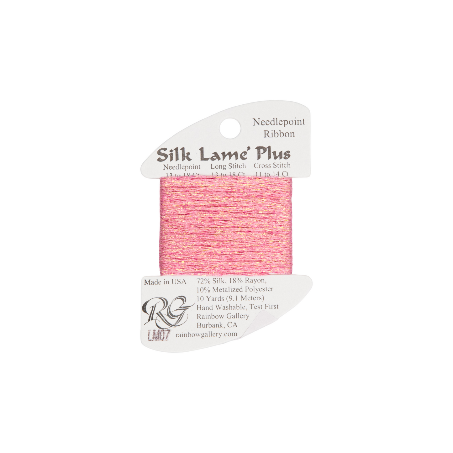 Silk Lame Braid Plus LM07 Pink