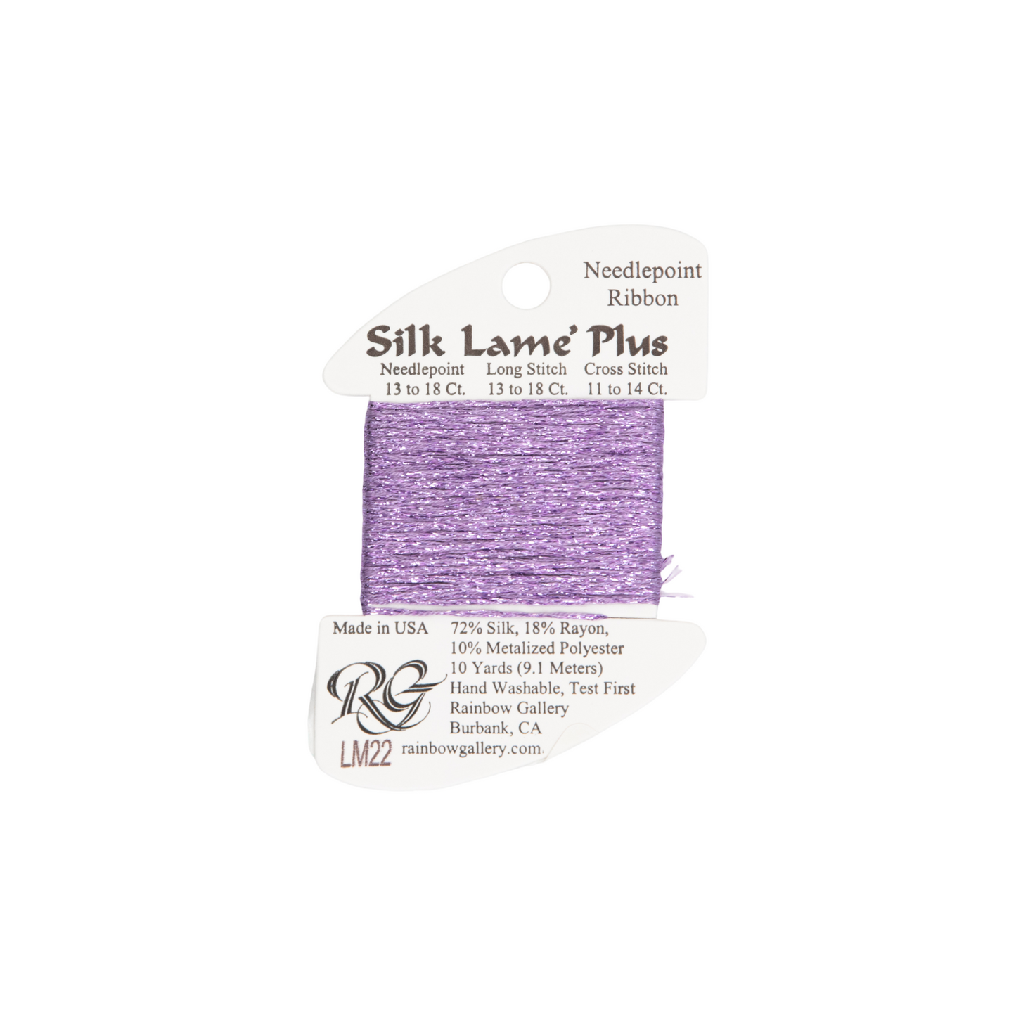 Silk Lame Braid Plus LM22 Lavender