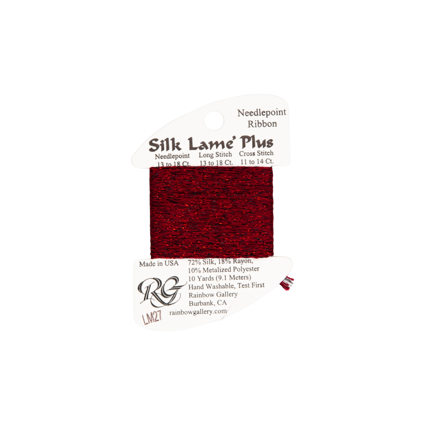 Silk Lame Braid Plus LM27 Garnet