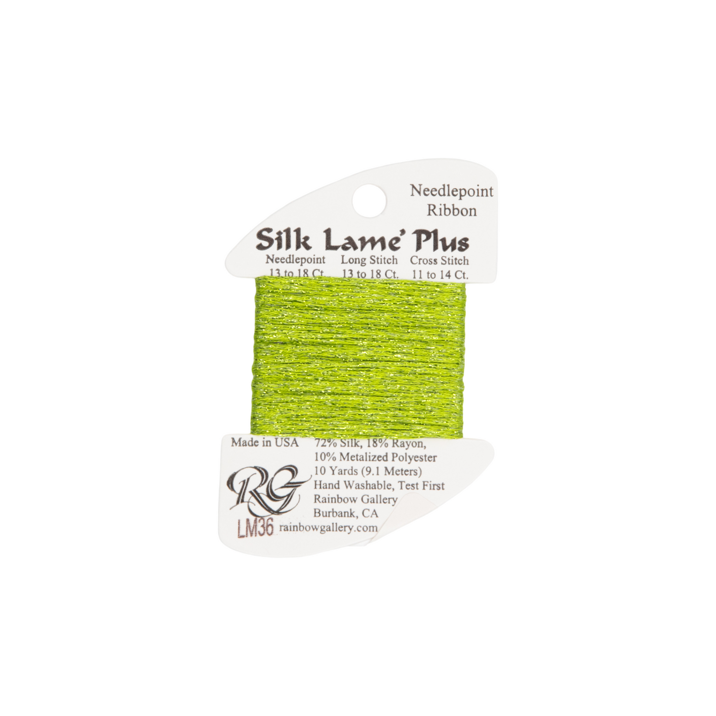 Silk Lame Braid Plus LM36 Chartreuse