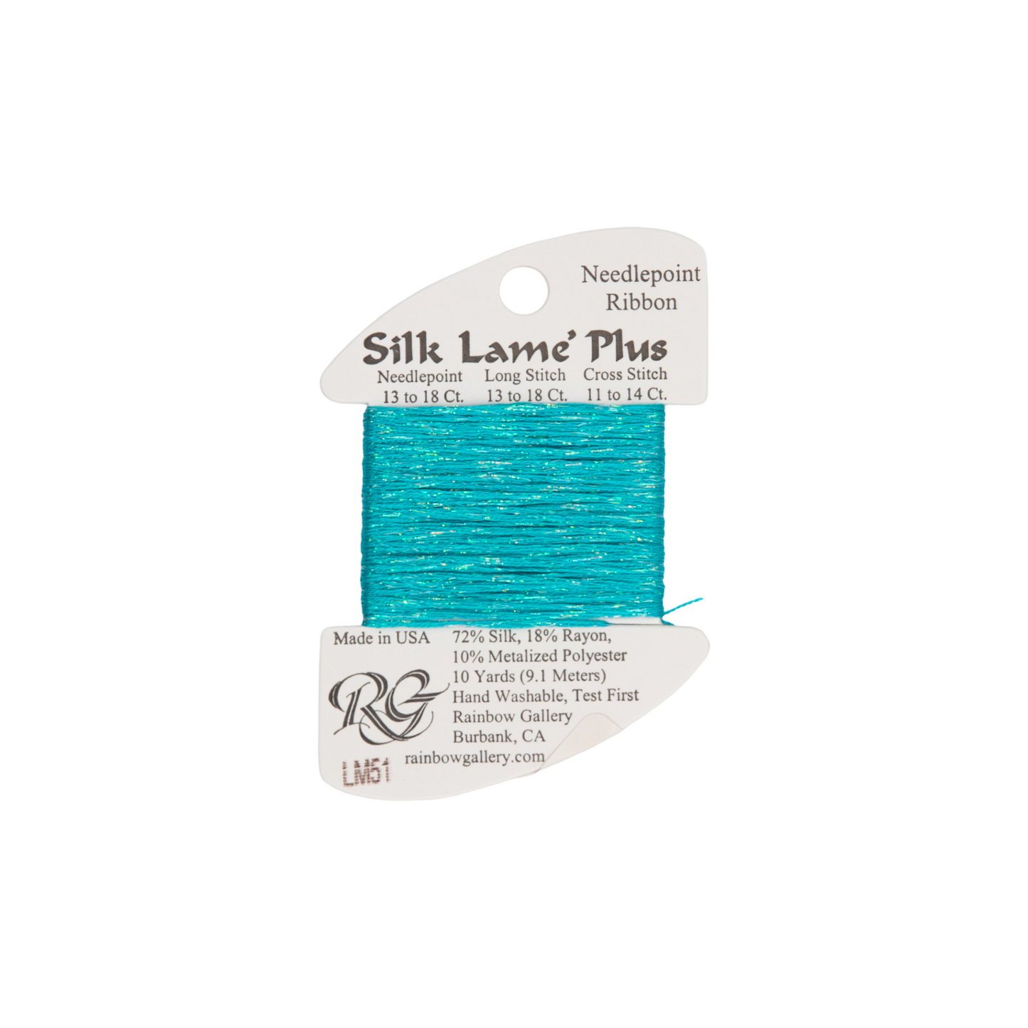 Silk Lame Braid Plus LM51 Turquoise