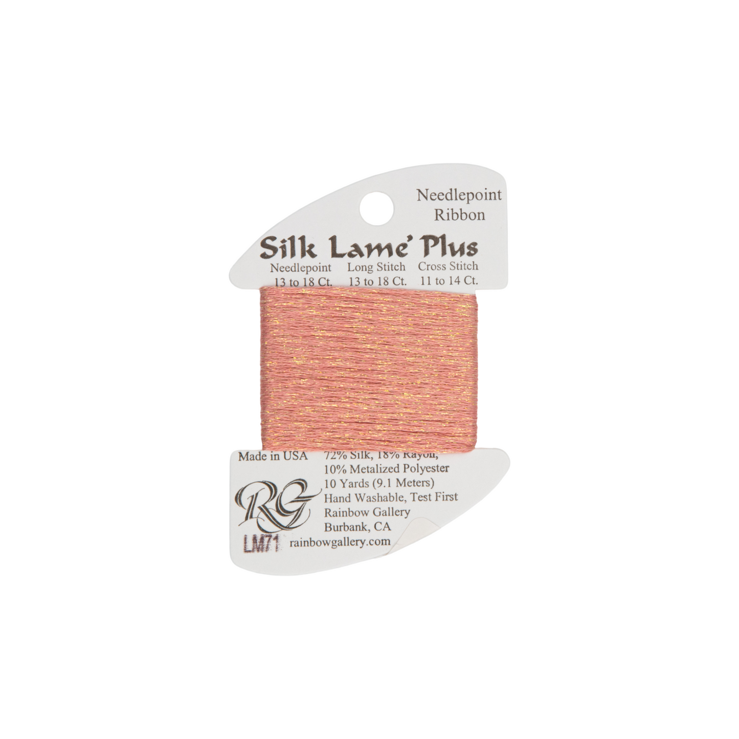 Silk Lame Braid Plus LM71 Peach