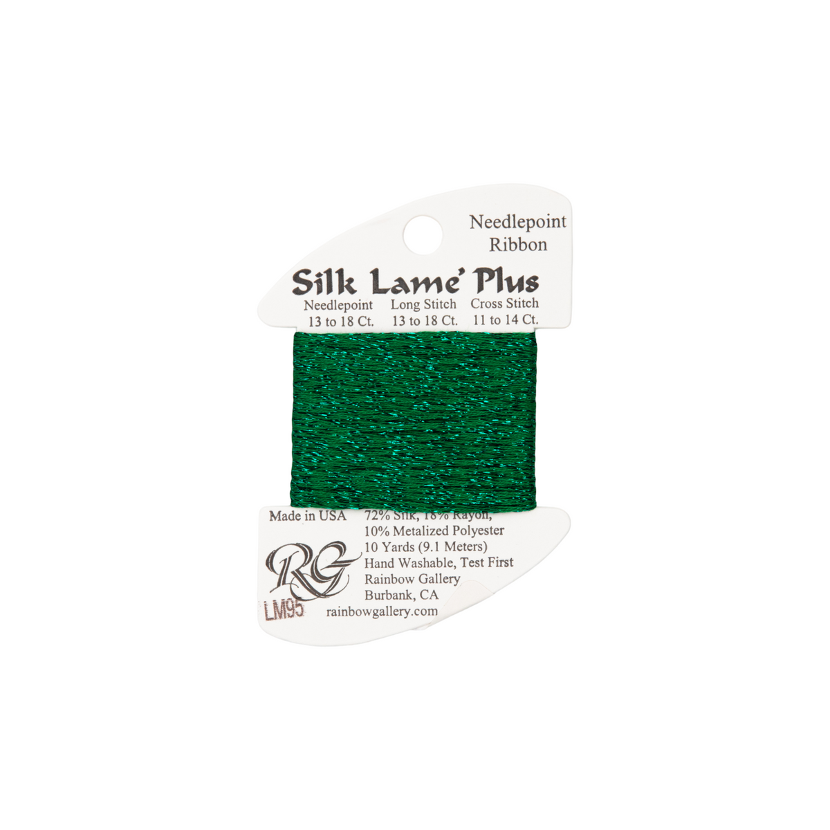 Silk Lame Braid Plus LM95 Medium Christmas Green