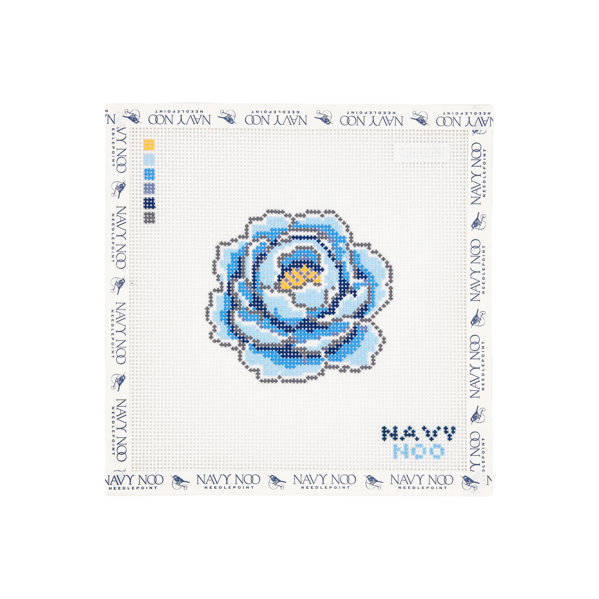 Peony Blue 13 Mesh Canvas