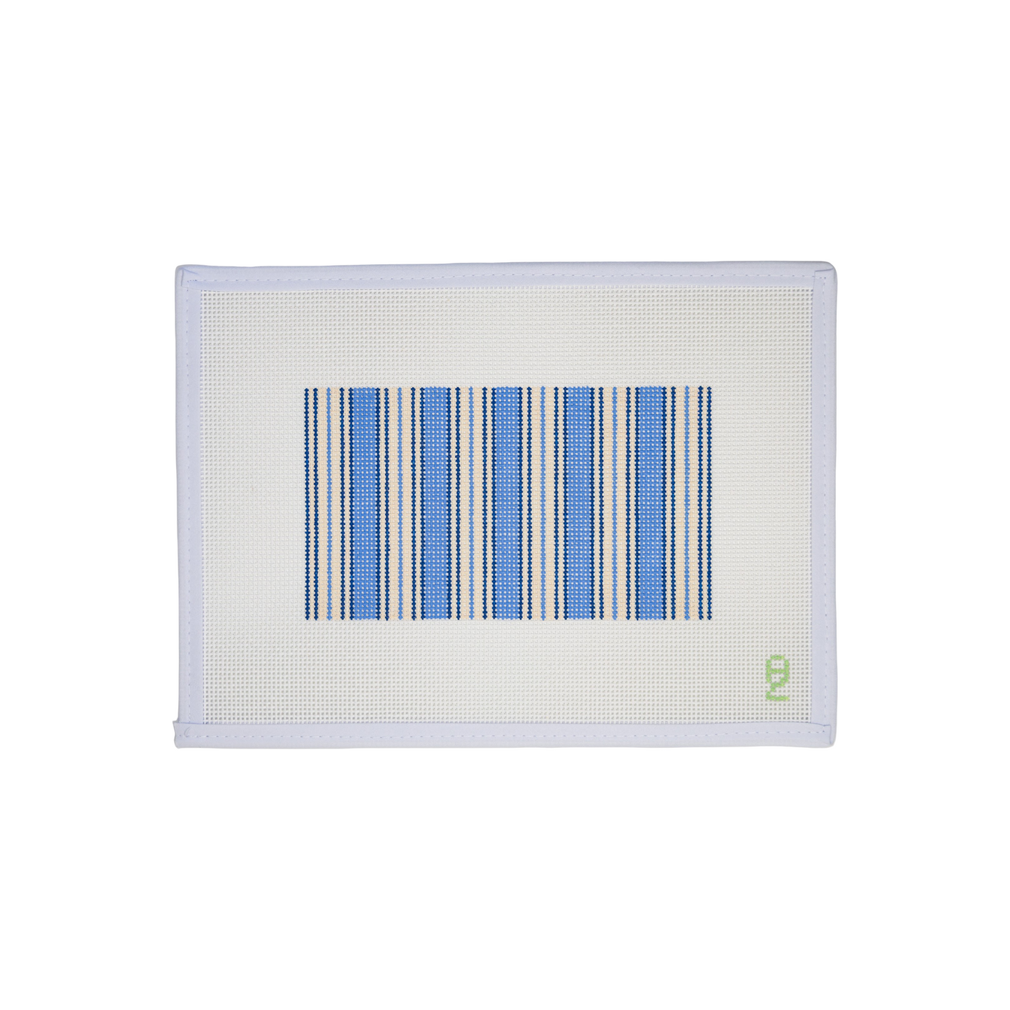 Blue Ticking Glasses Case