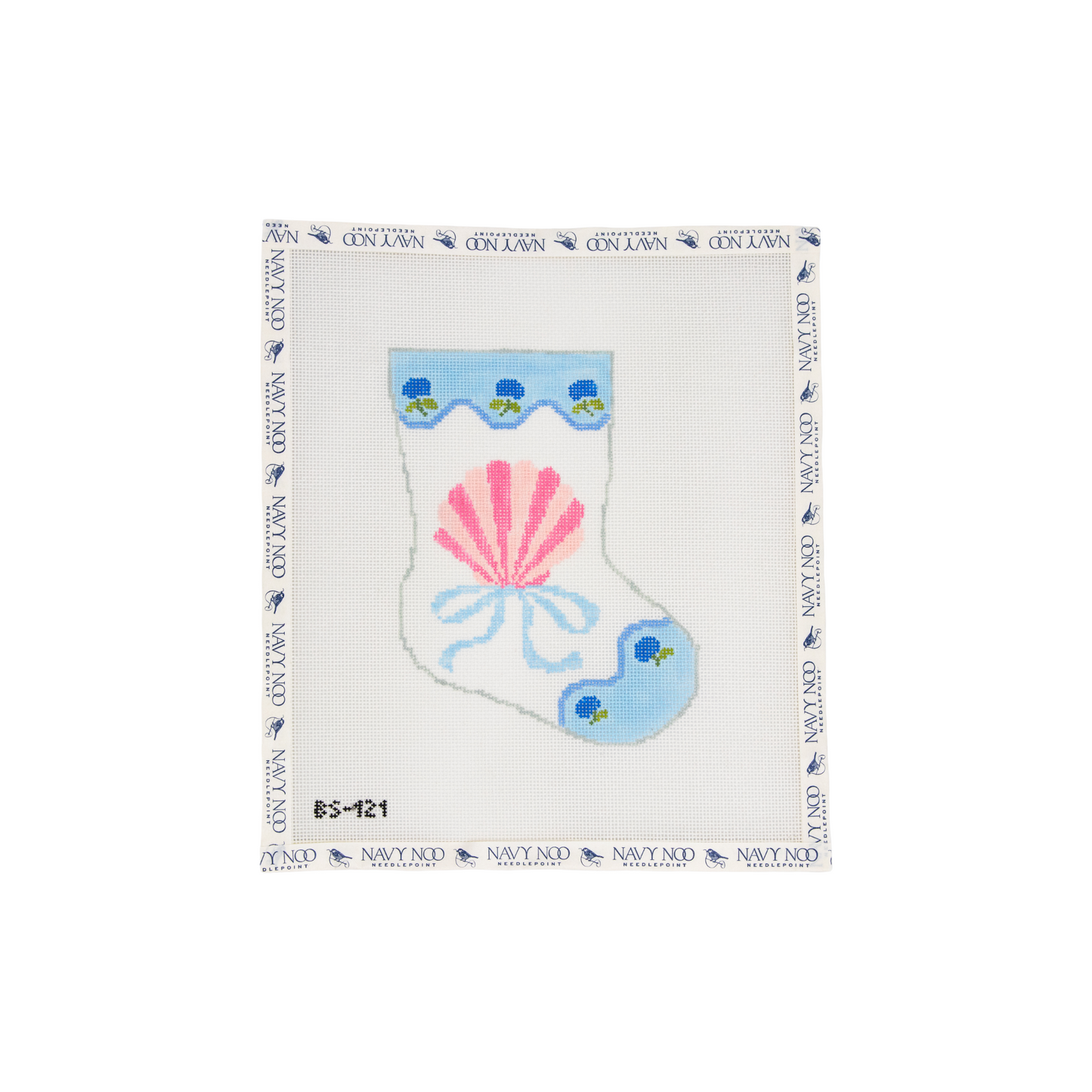 Seashell Ornament Sized Stocking