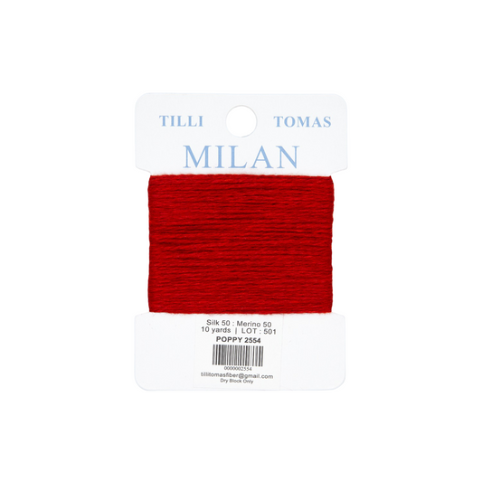 Milan Card Poppy 2554