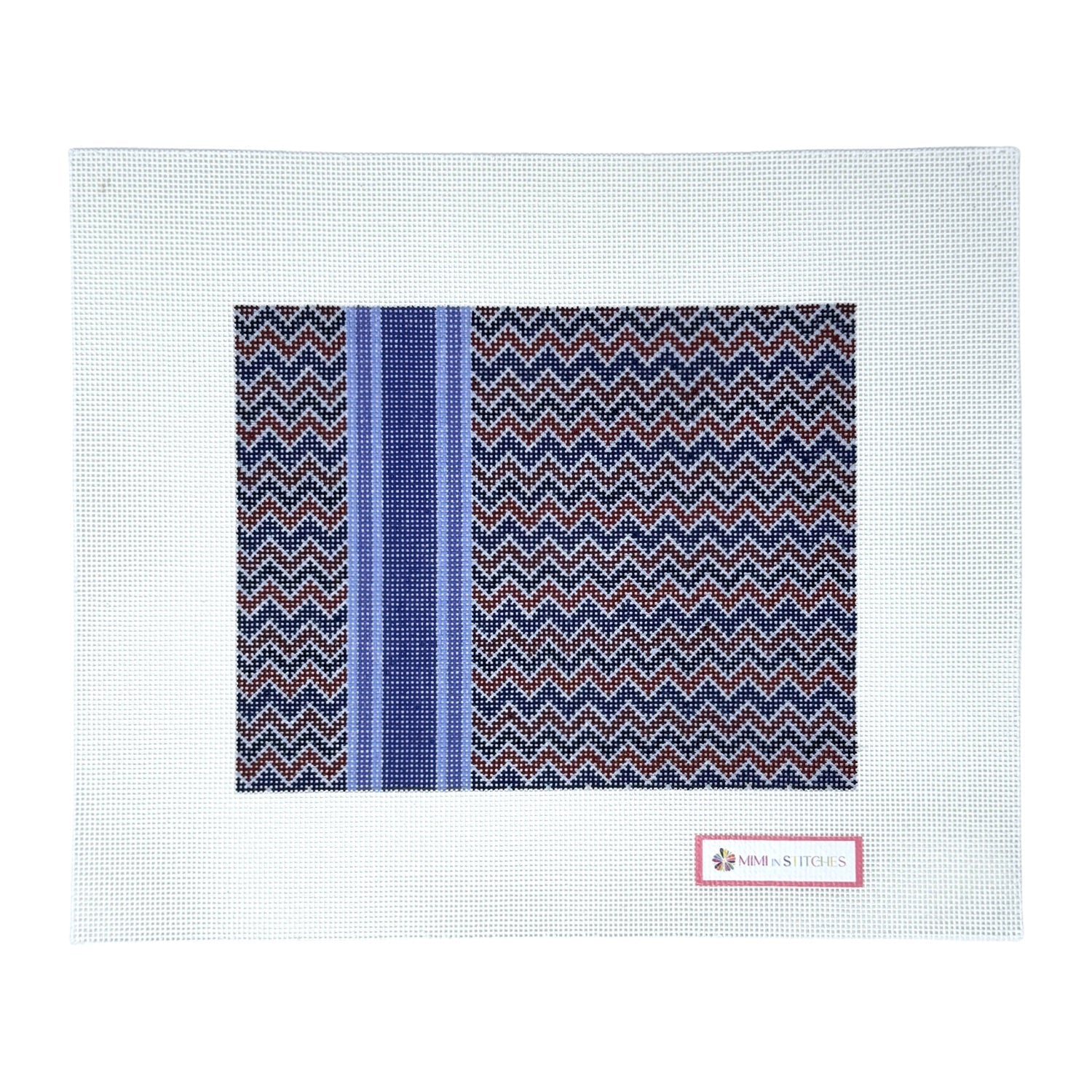 Bargello with Stripe Claret
