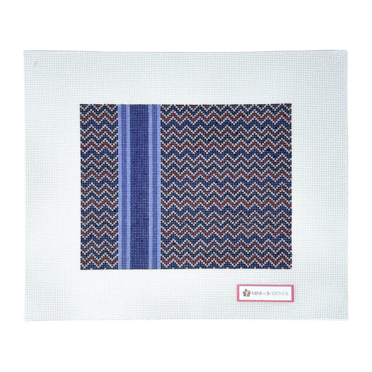 Bargello with Stripe Claret