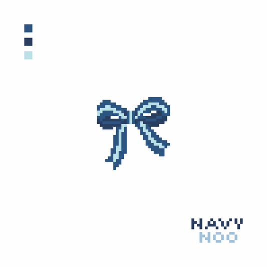 Mini Bow Blue Canvas – WHOLESALE