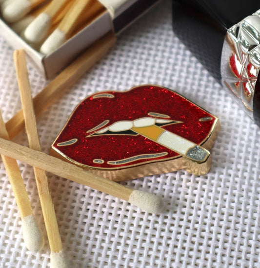 Hot Lips Needle Minder by Go Stitch Studio
