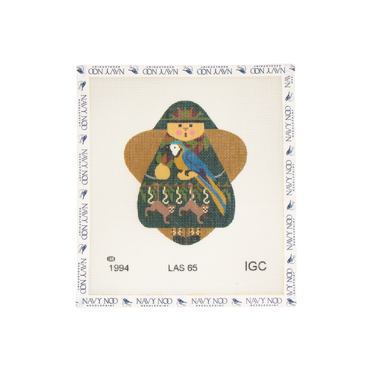 IGC printed canvas Angel with Parrot
