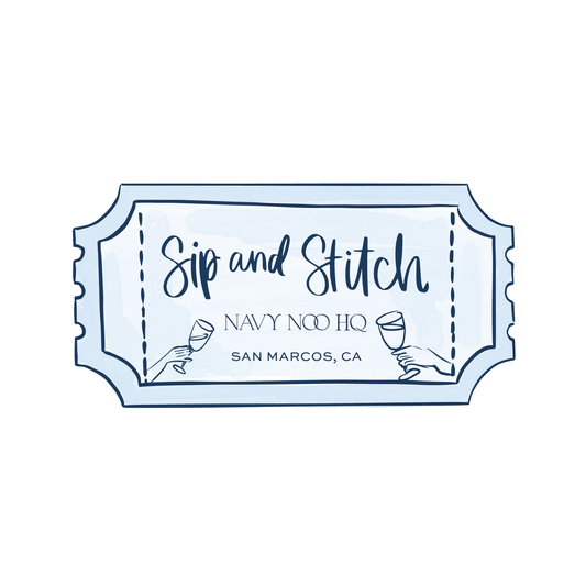 January Sip and Stitch