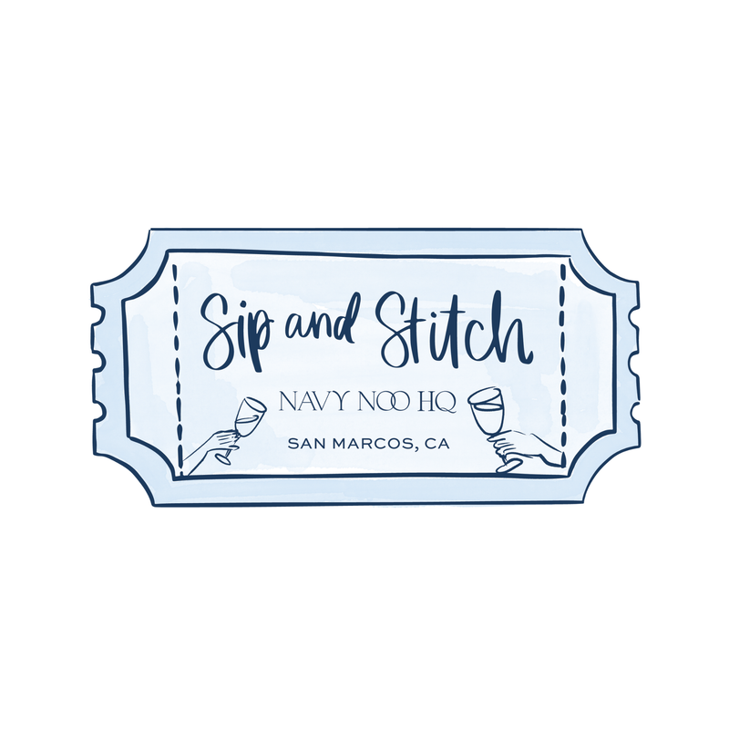 January Sip and Stitch