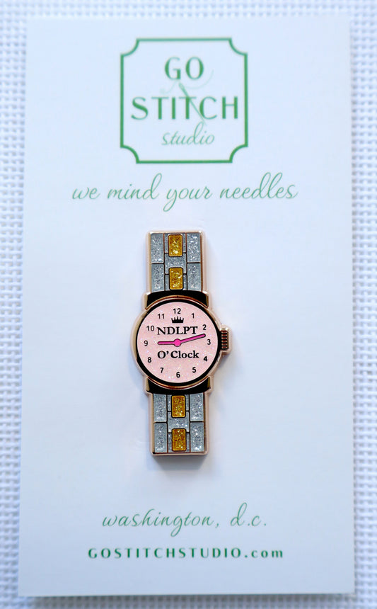 NDLPT O'clock Watch Needle Minder by Go Stitch Studio