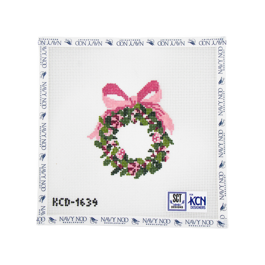 Pink Wreath with Candy Canvas
