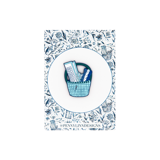Needlepoint Basket Needle Minder