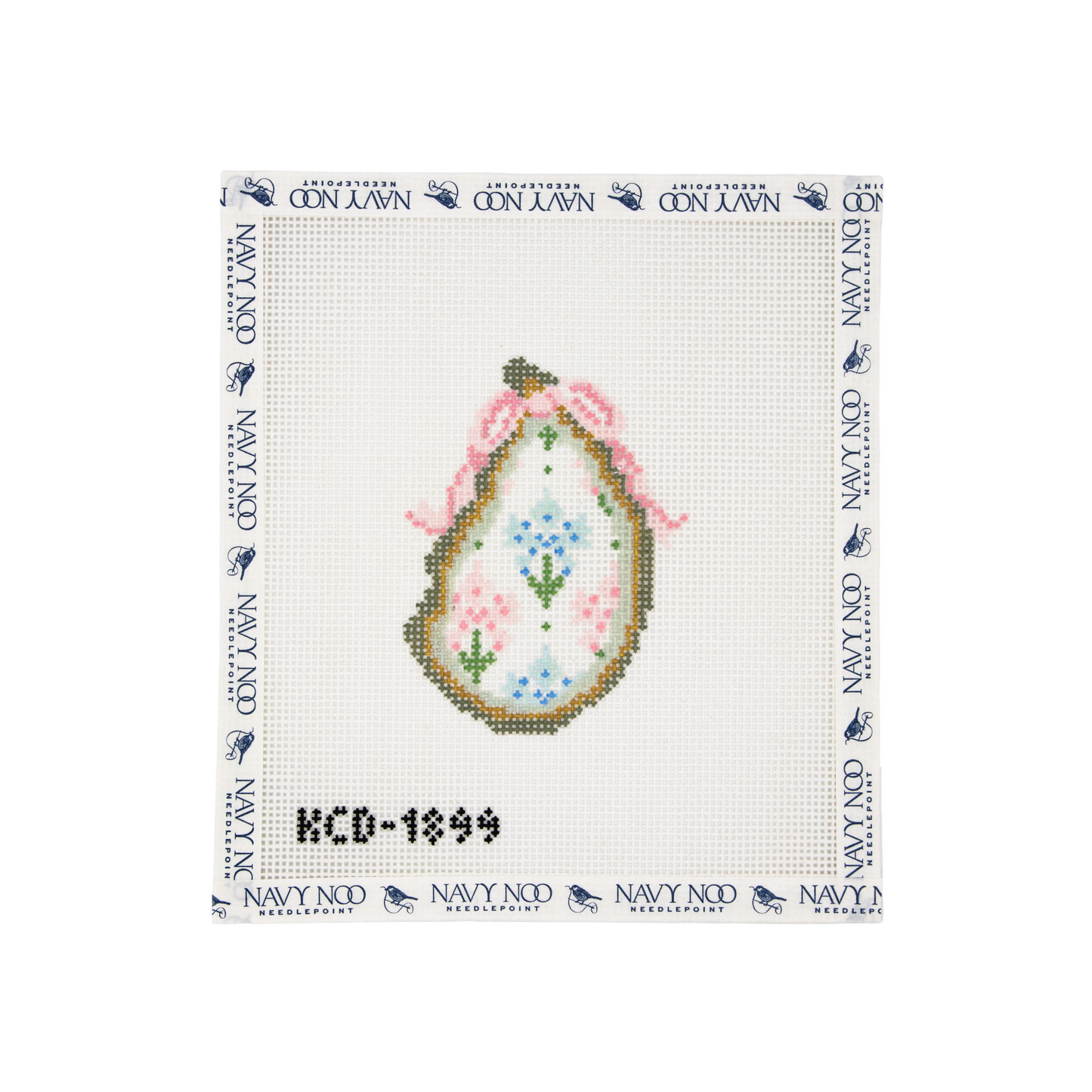 Floral Block Print Gilded Oyster