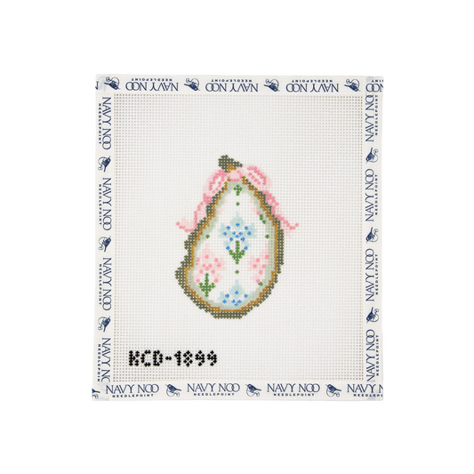 Floral Block Print Gilded Oyster