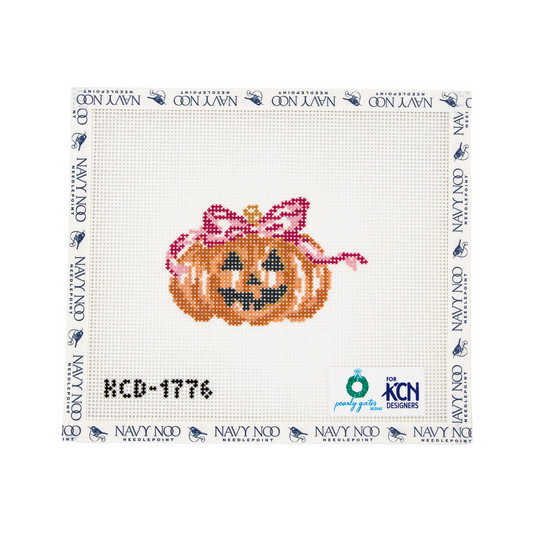 Pumpkin with Pink Bow