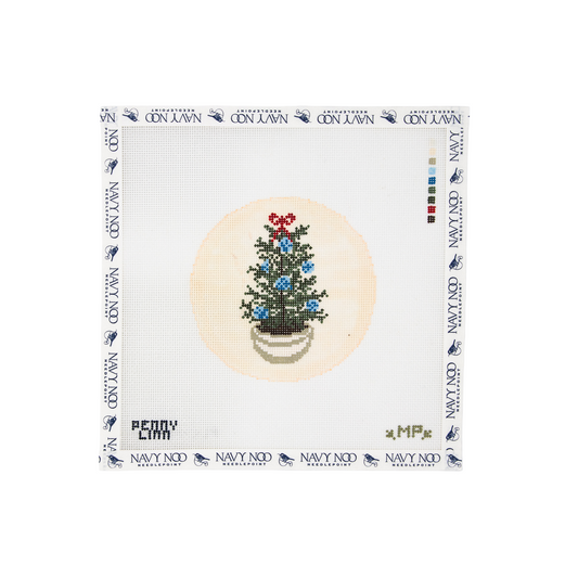 Vintage Blue Christmas Tree