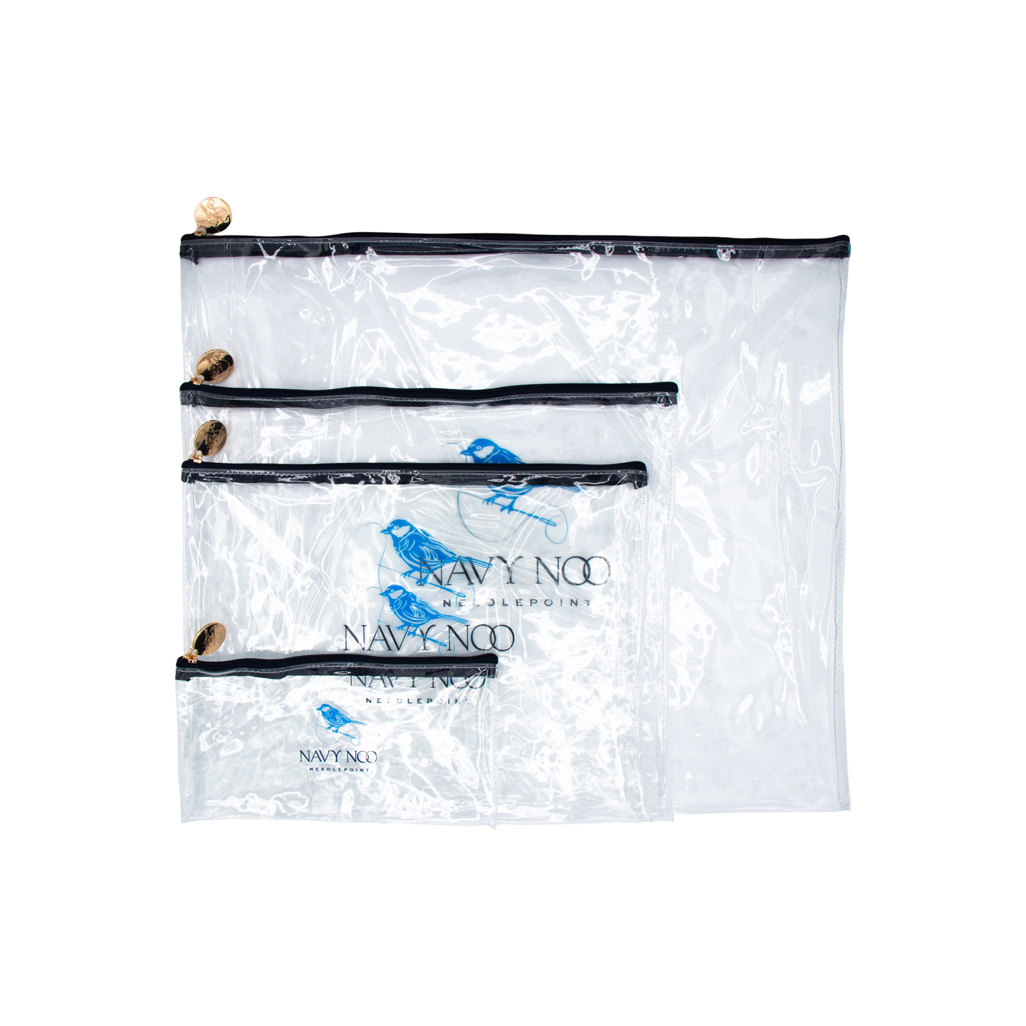 Navy Noo Logo Vinyl Project Bag