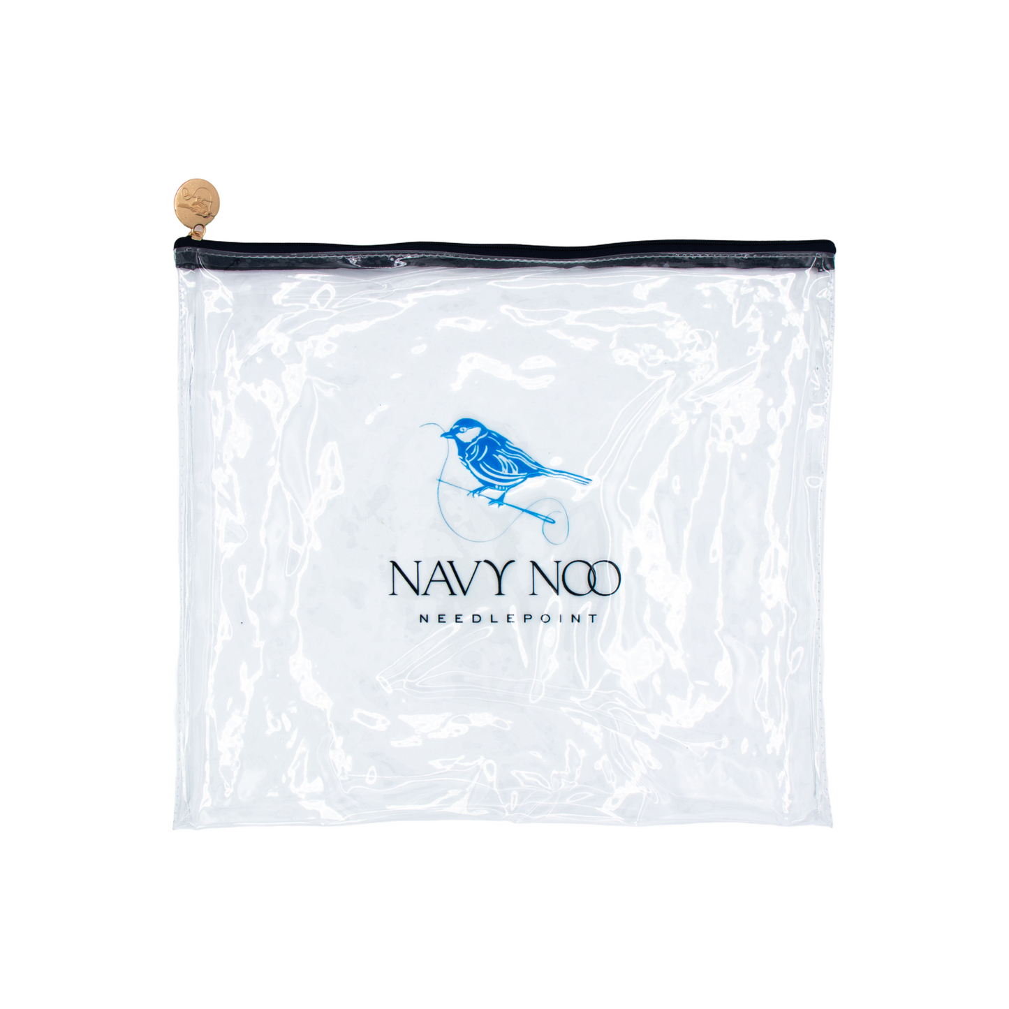 Navy Noo Logo Vinyl Project Bag