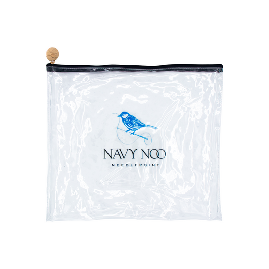 Navy Noo Logo Vinyl Project Bag