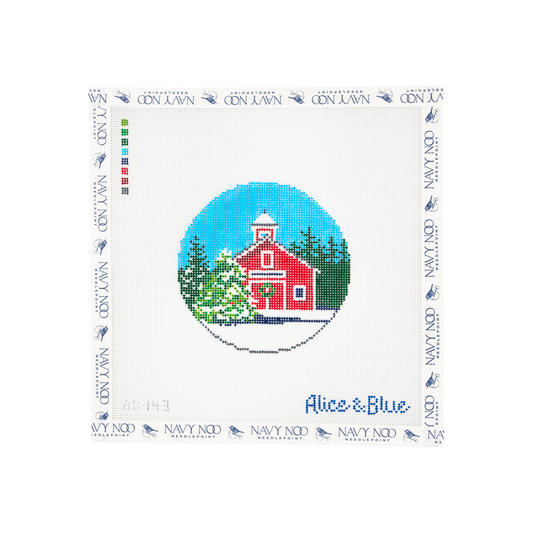 Festive Barn Ornament