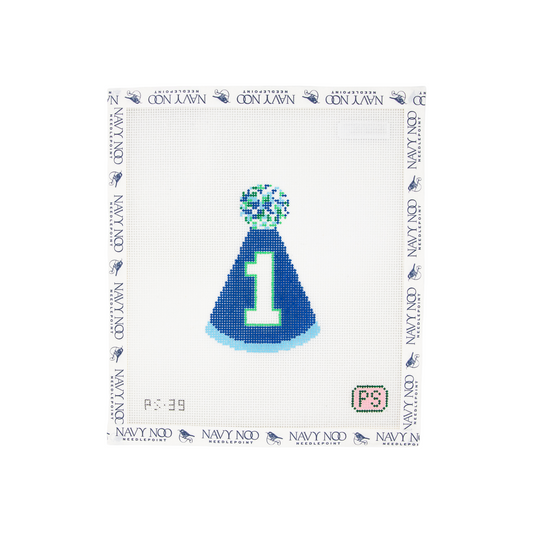 First Birthday Blue Hat