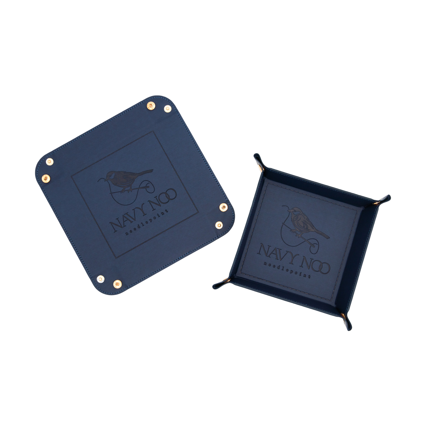 Navy Noo Snap Tray