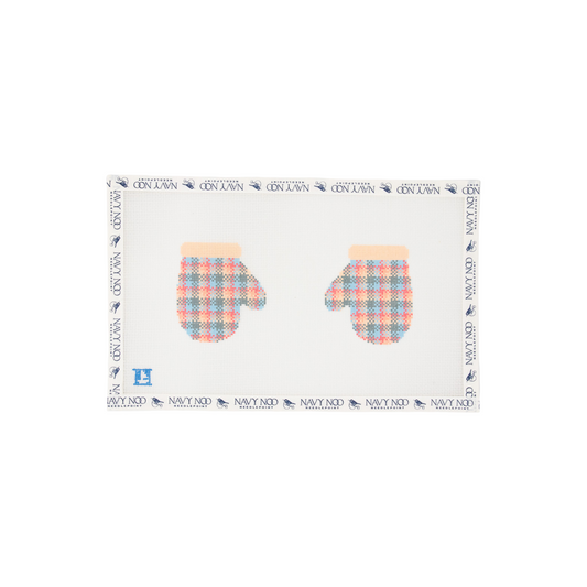 Pastel Plaid Mittens