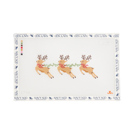 Santa's Reindeer Canvas